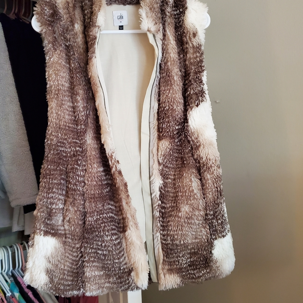 CAbi...Faux Fur Vest